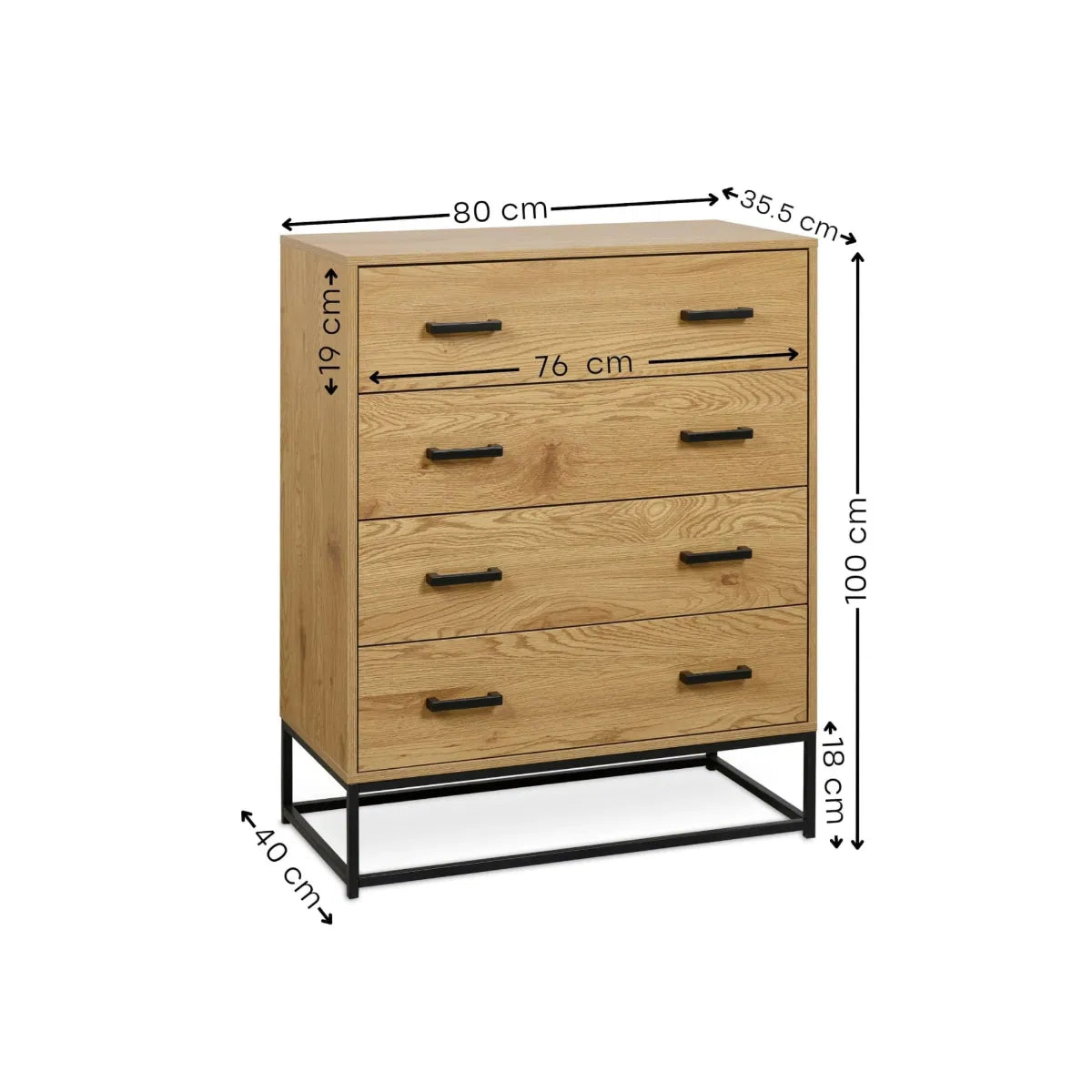 Harlow Chest of 4 Drawers