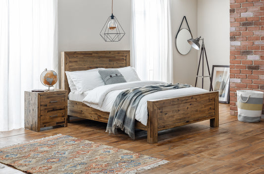 Austwick Bed Rustic Oak Double