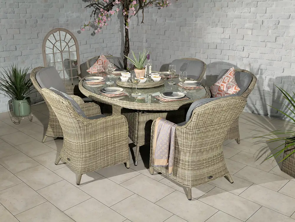 Wentworth 6 Seater Ellipse Imperial Dining Set
