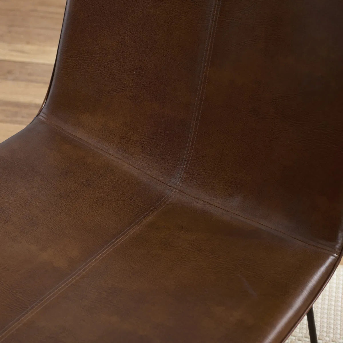 Joren Faux Leather Accent Chair