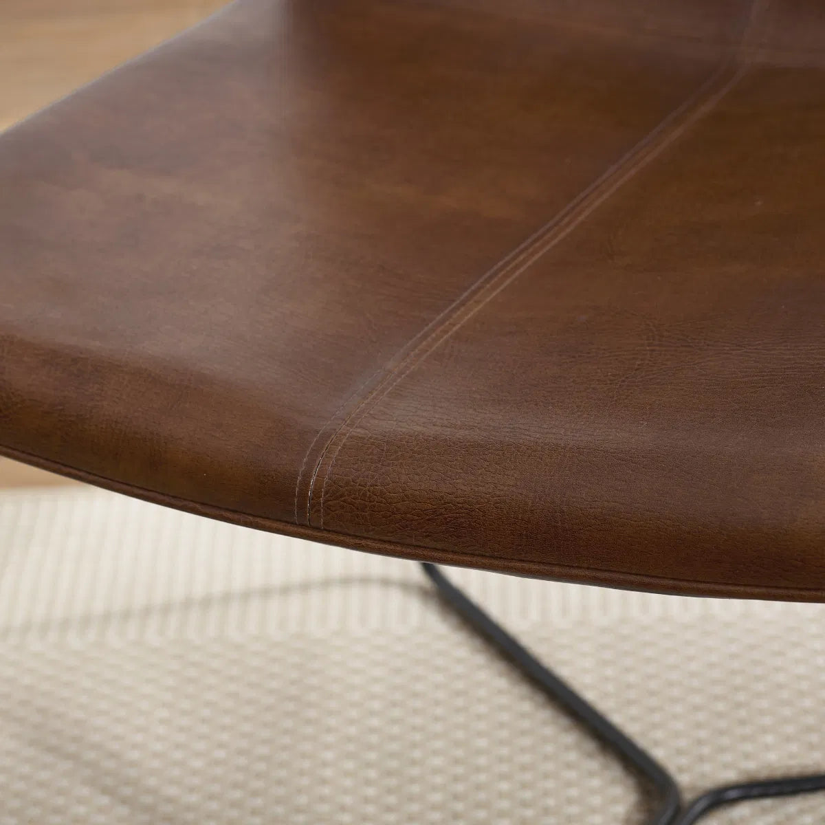 Joren Faux Leather Accent Chair