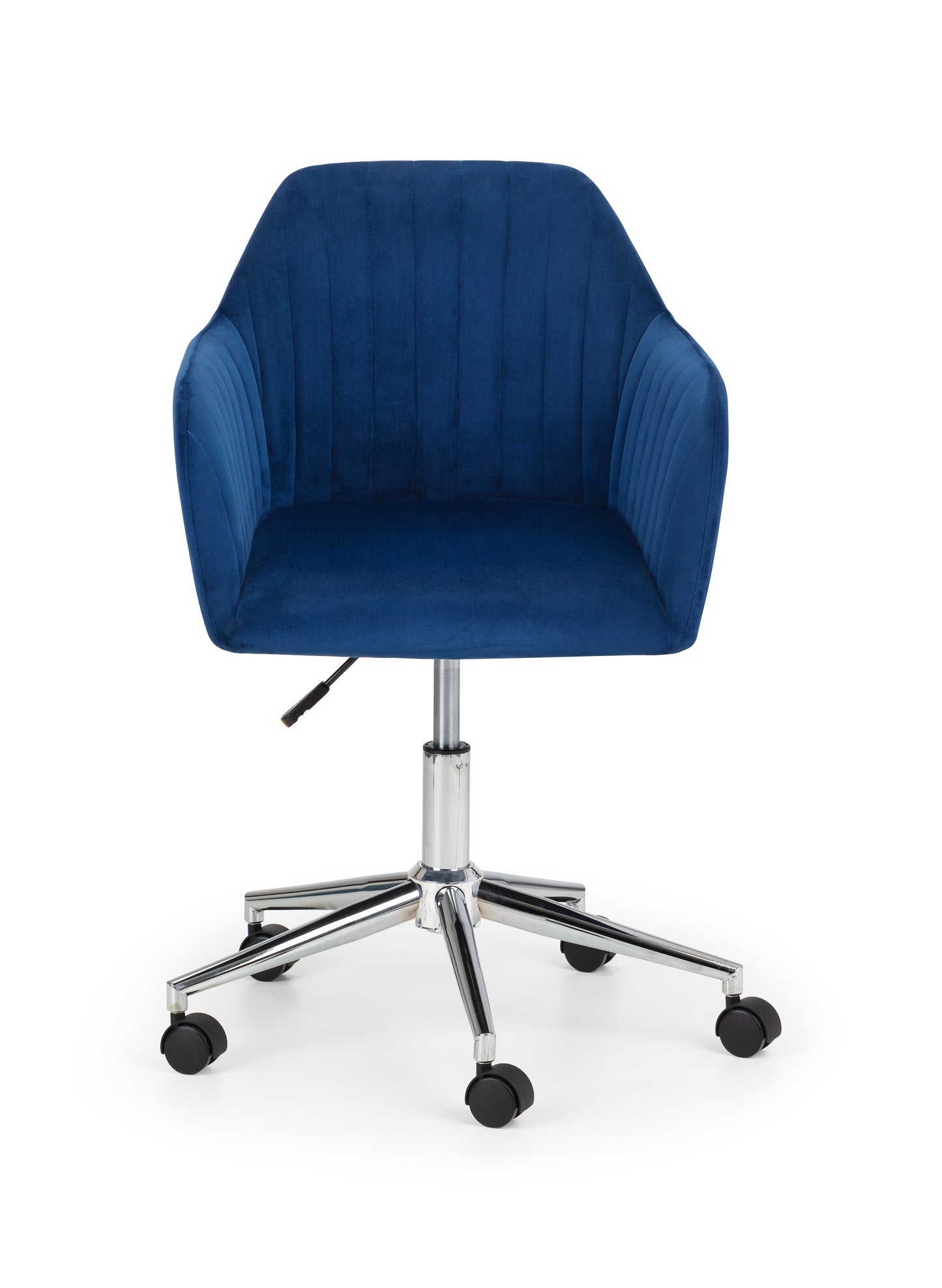 Evora Velvet Swivel Chair Blue