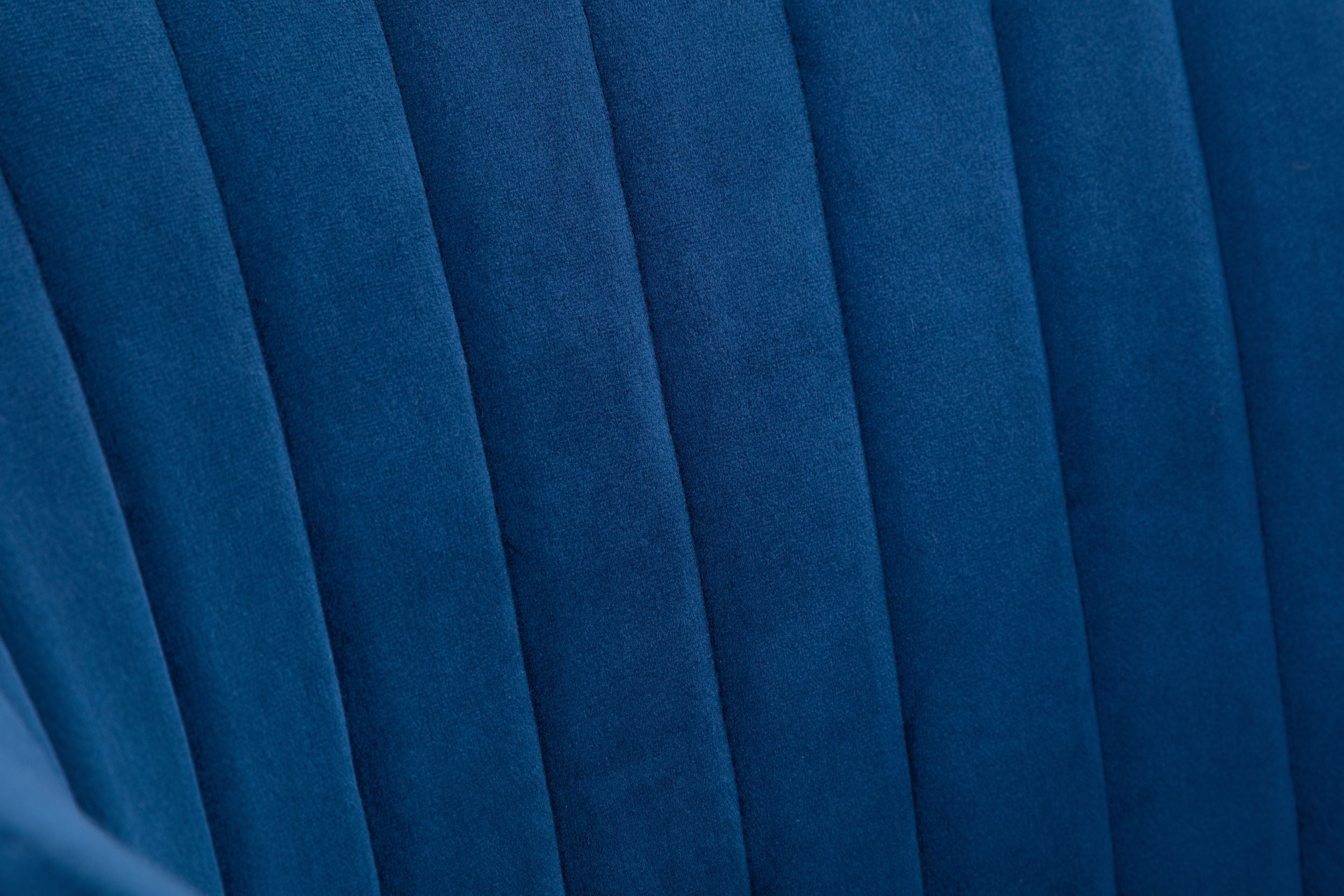 Evora Velvet Swivel Chair Blue