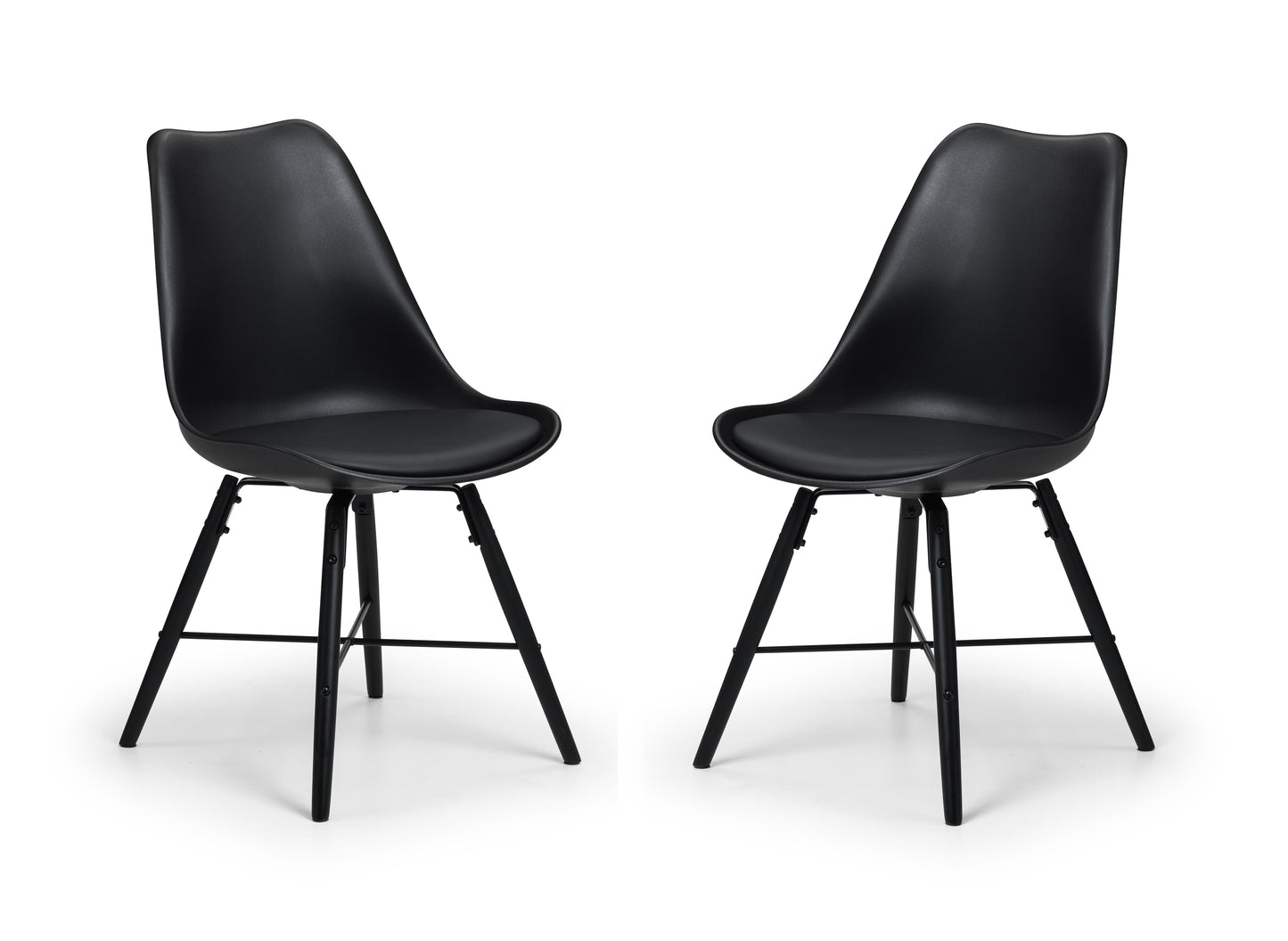 Pair of Cadiz Dining Chairs Black