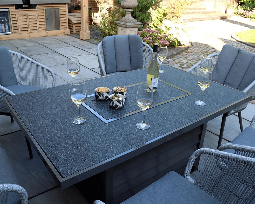 Aspen 6 Seater Fire Pit Table Set