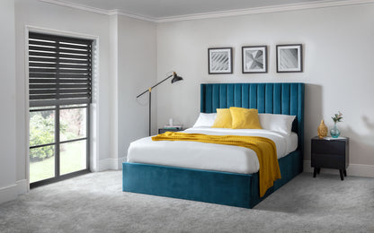 Fernlea Scalloped Headboard Storage Bed