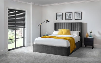Fernlea Scalloped Headboard Storage Bed