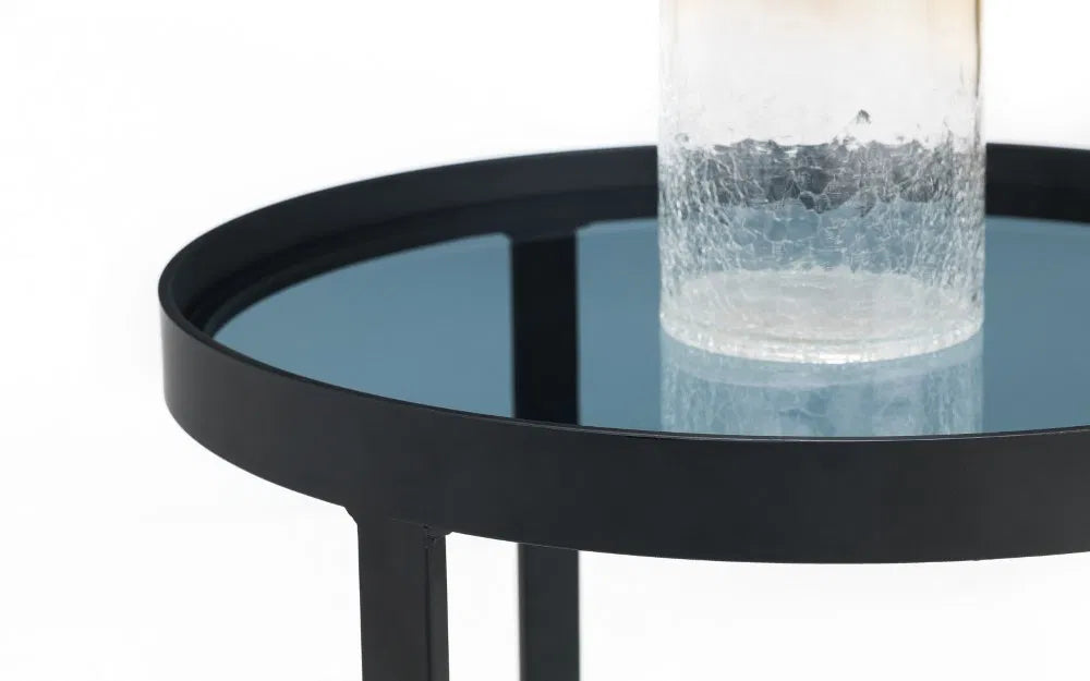 Loft Lamp Table Smoked Glass