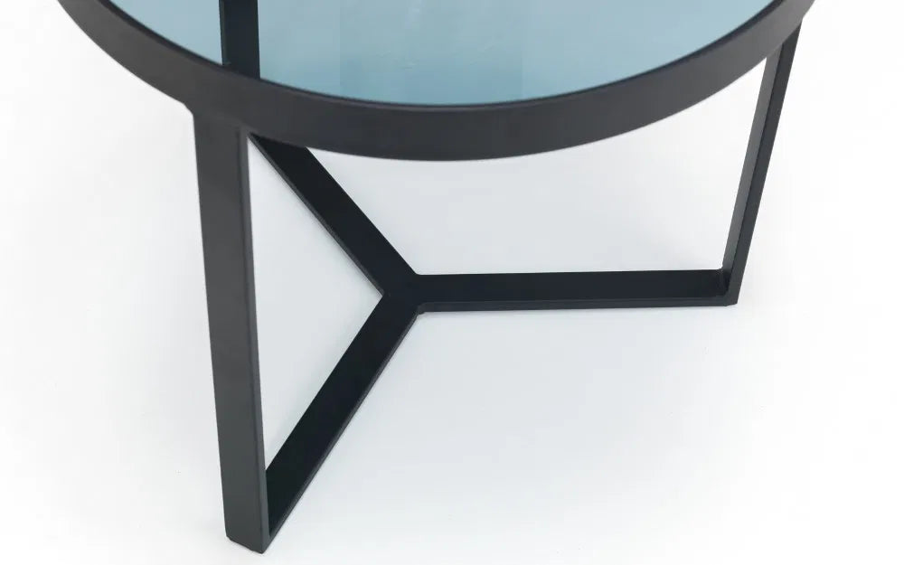 Loft Lamp Table Smoked Glass