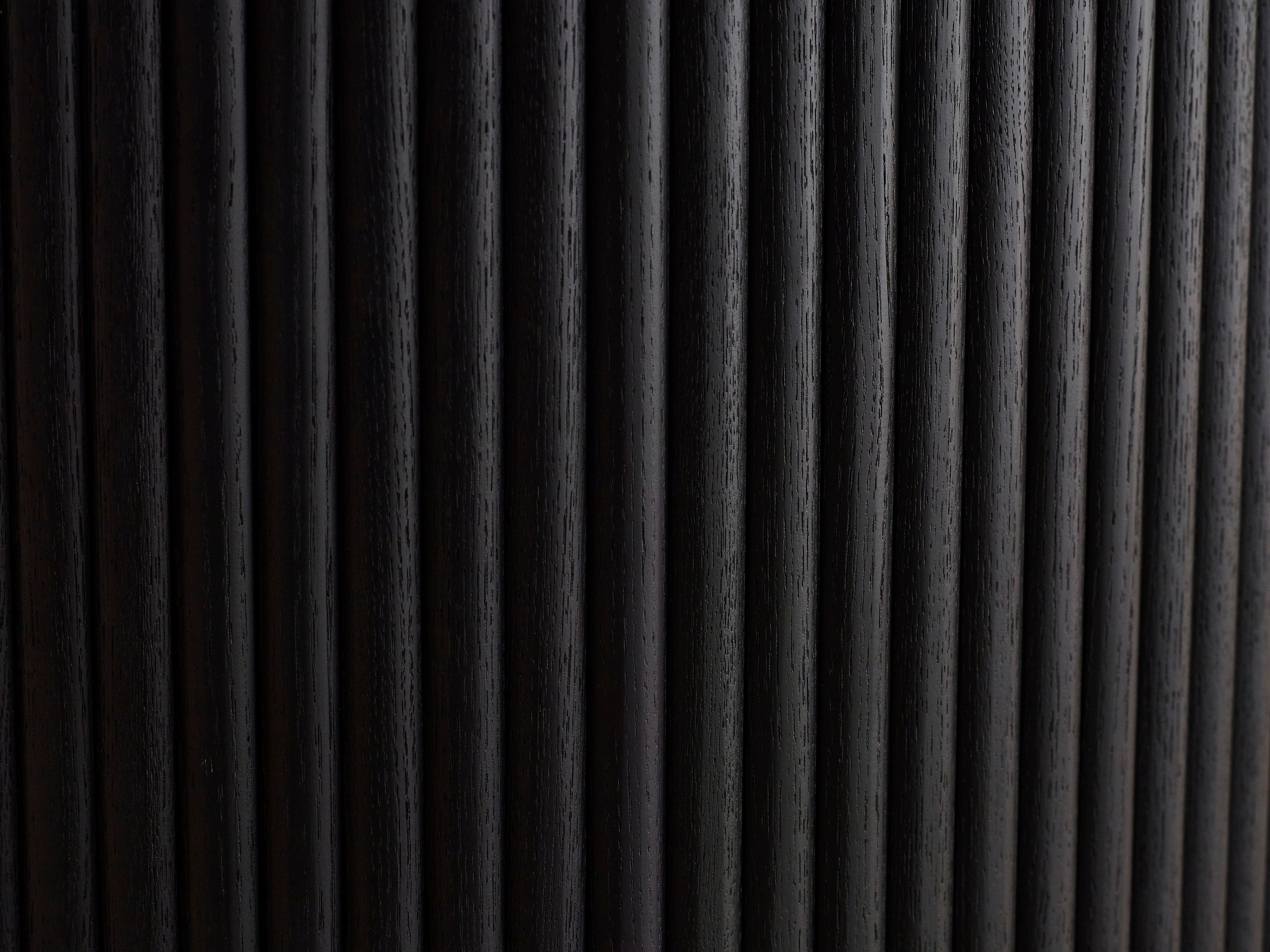 Marino Black Fluted Round Dining Table