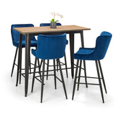 Luxe Bar Stool Blue