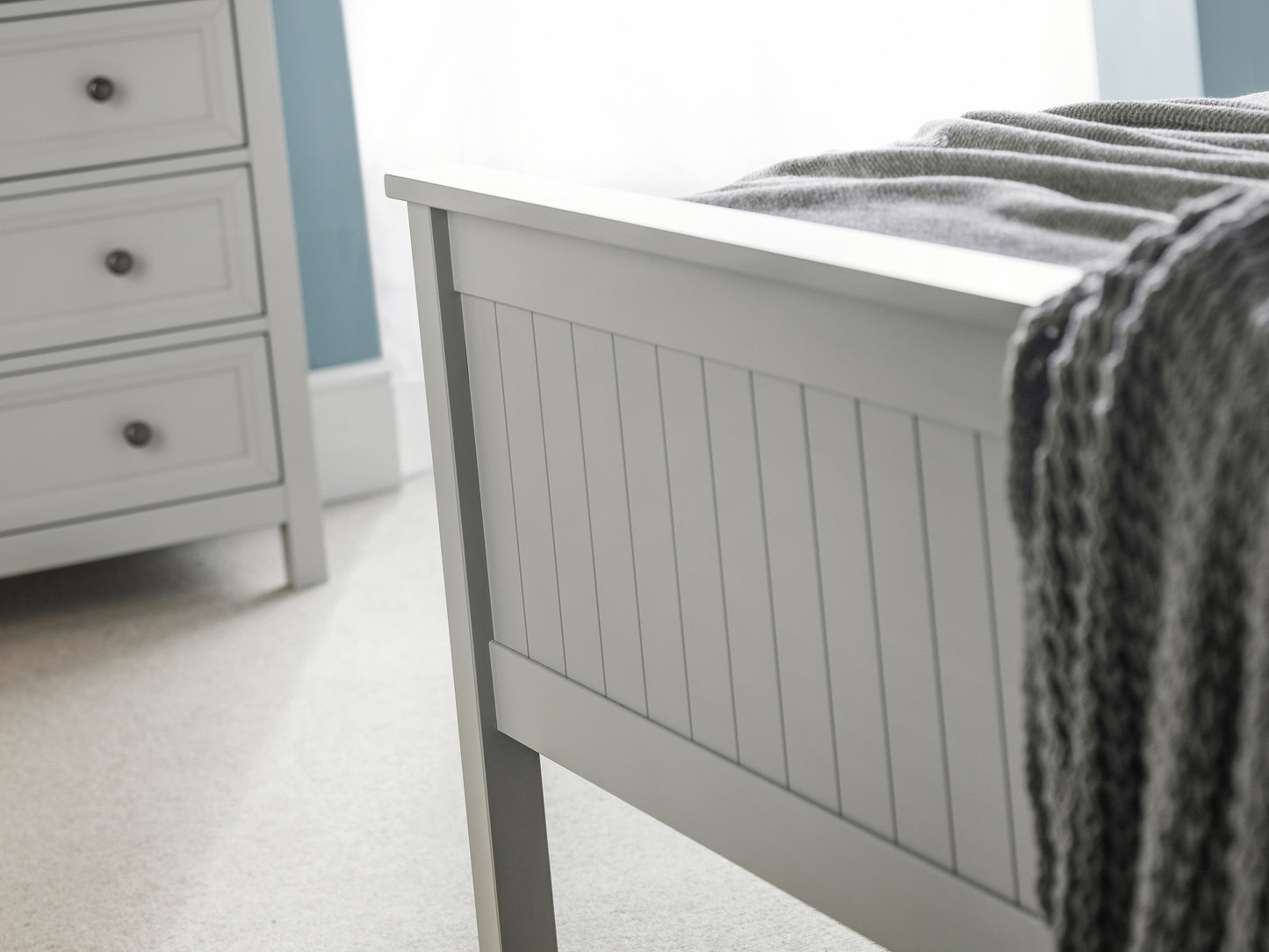 Albany Double Bed Dove Grey