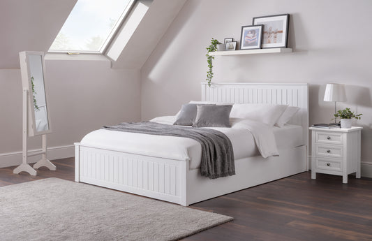 Albany Ottoman Double Bed White