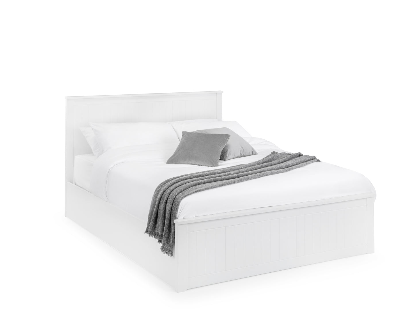 Albany Ottoman King Bed White