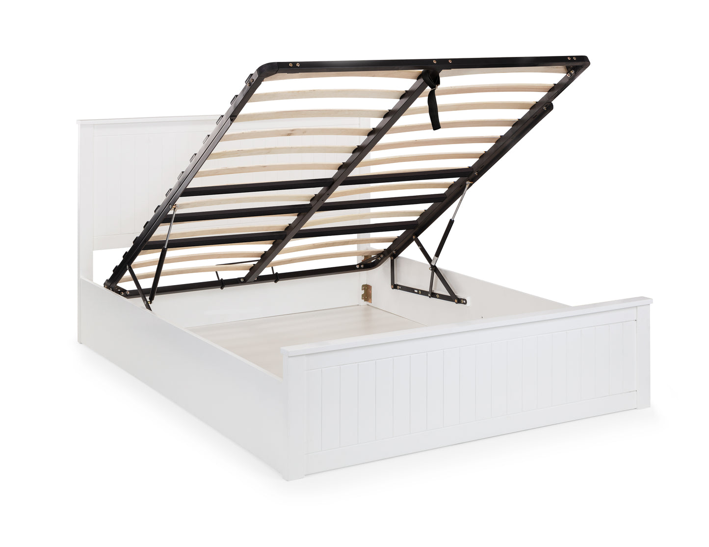 Albany Ottoman King Bed White