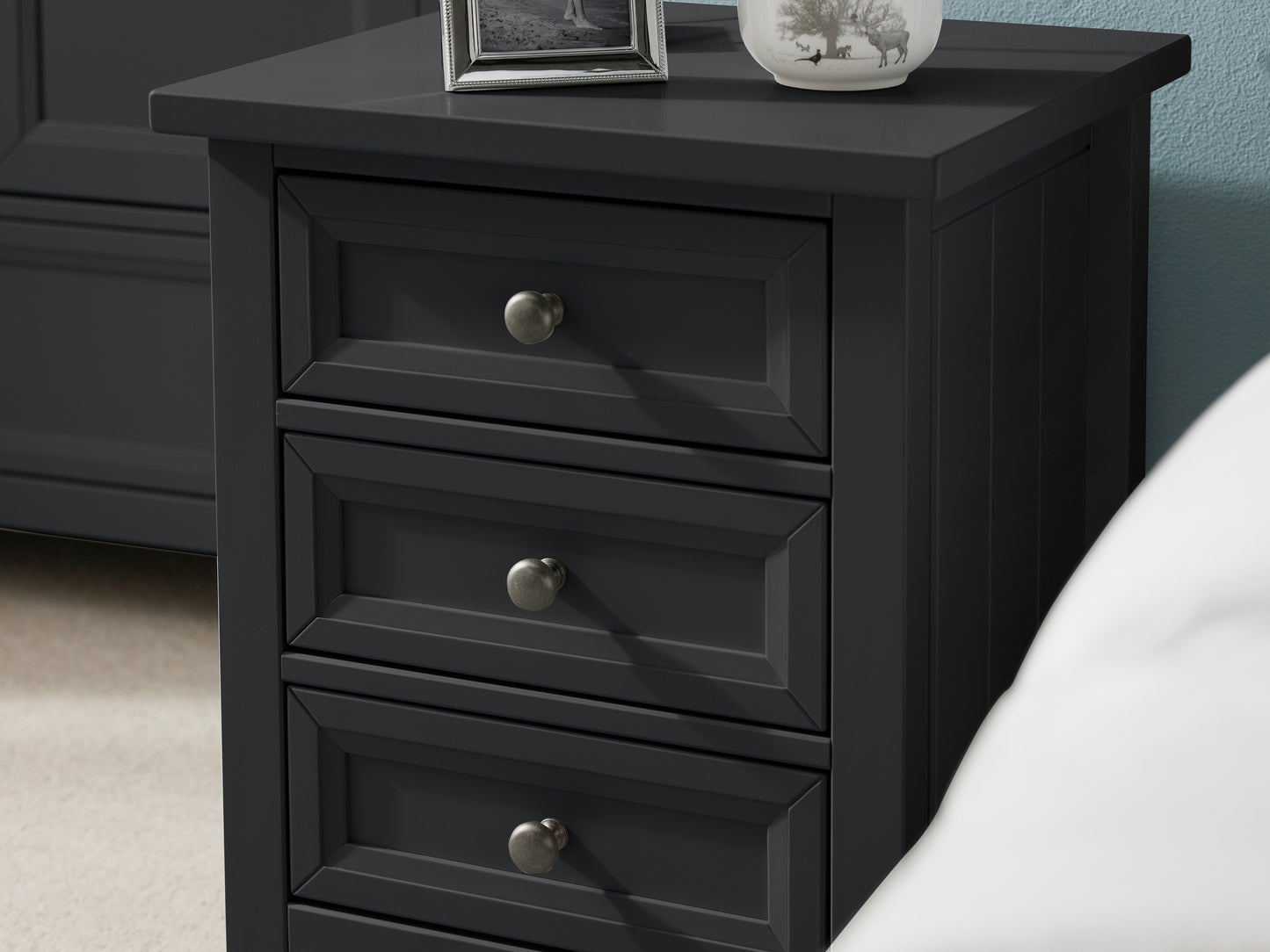 Albany Bedside Table Anthracite