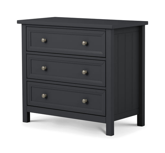 Albany Chest of 3 Drawers Anthracite