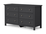 Maine Wide Chest of 6 Drawers