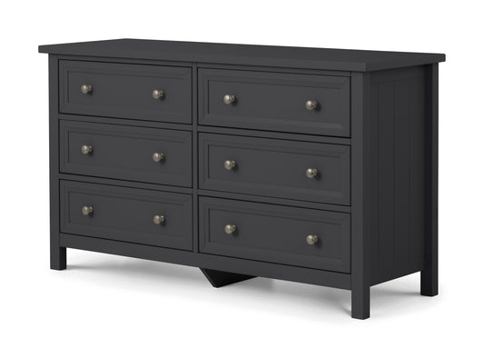 Albany Wide Chest of Drawers Anthracite