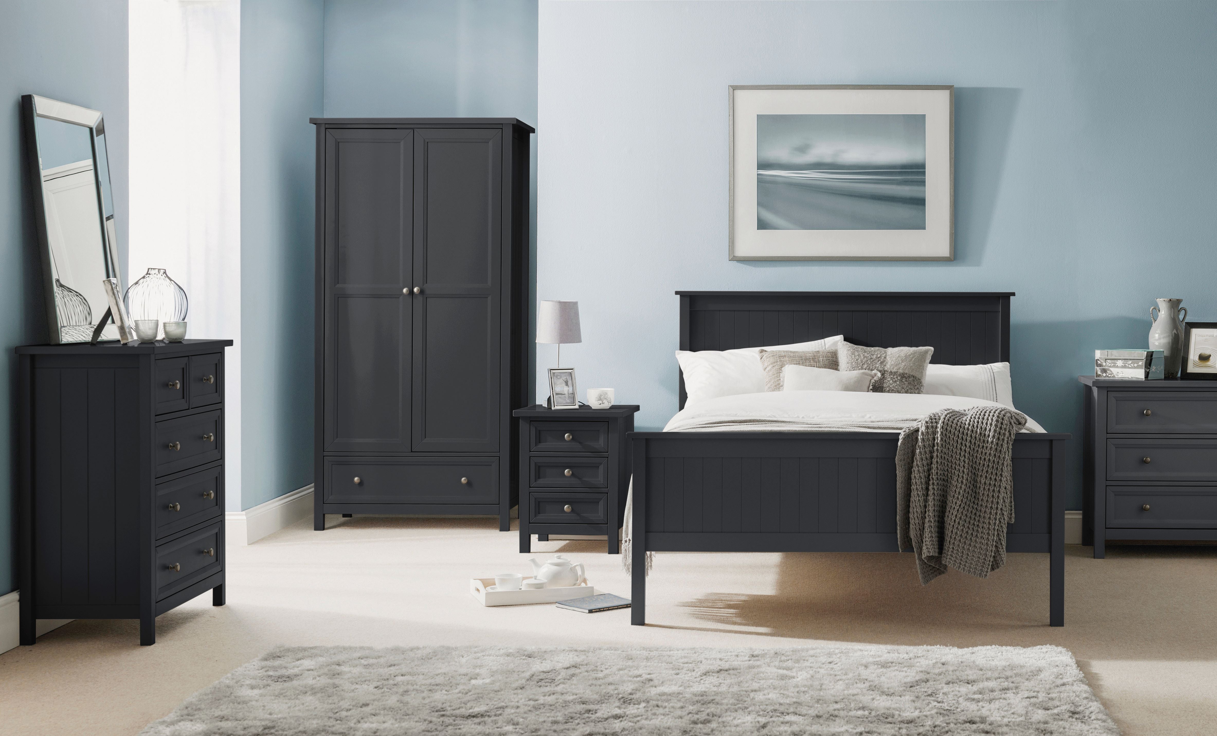 Maine 2 Door 1 Drawer Wardrobe