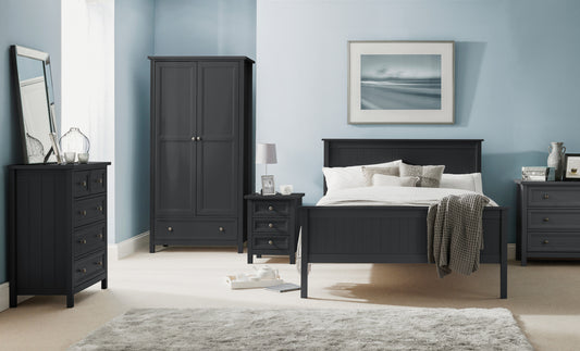 Albany 2 Door 1 Drawer Wardrobe Anthracite