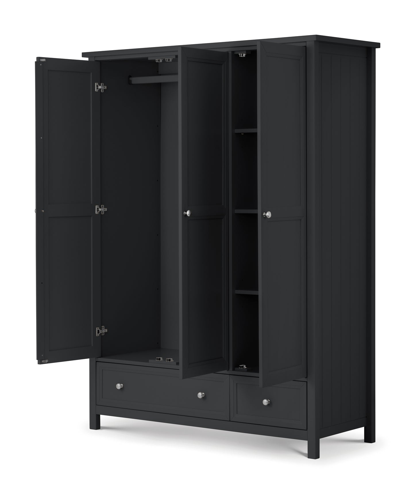 Albany 3 Door 2 Drawer Wardrobe Anthracite