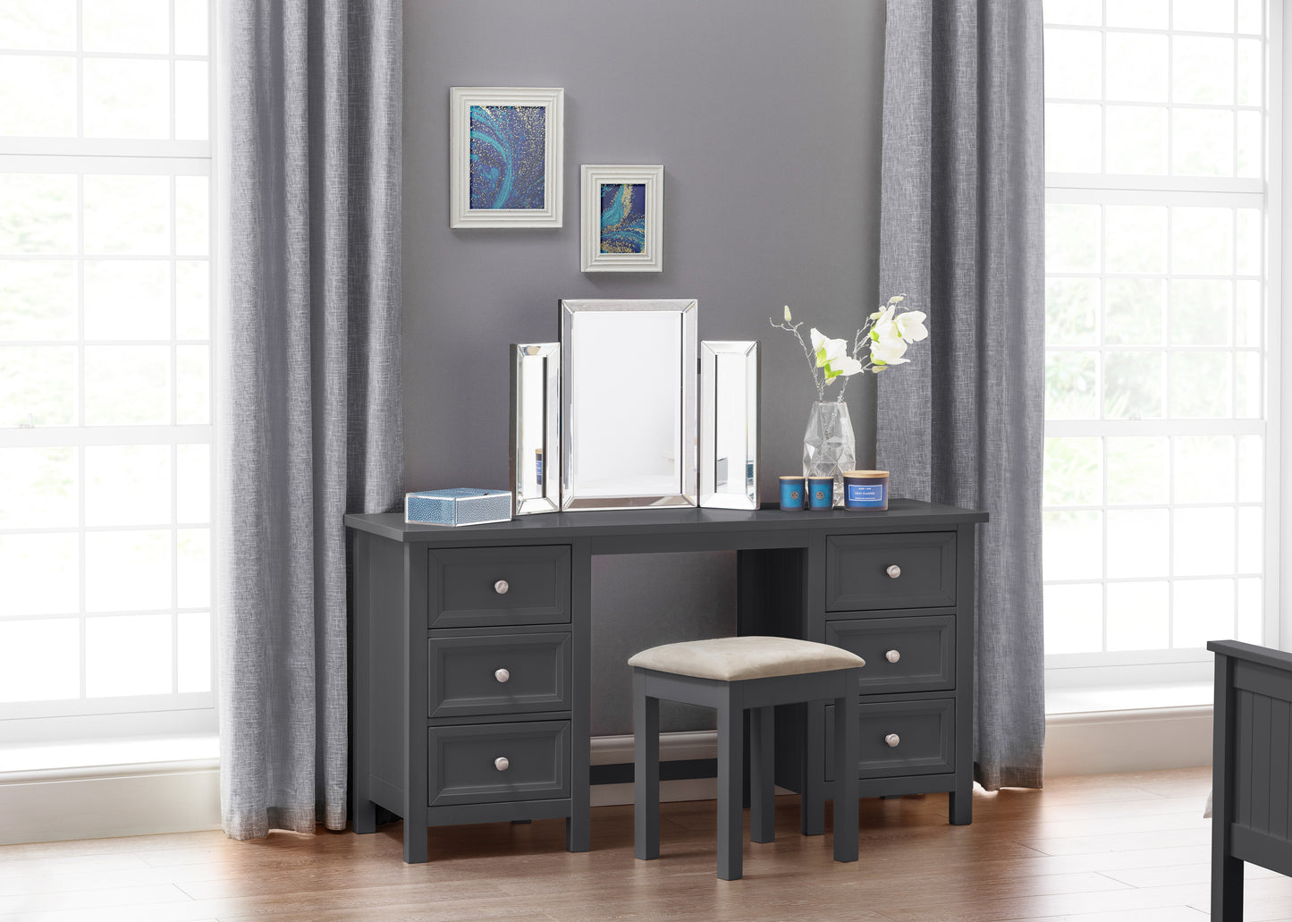 Albany Dressing Table Anthracite