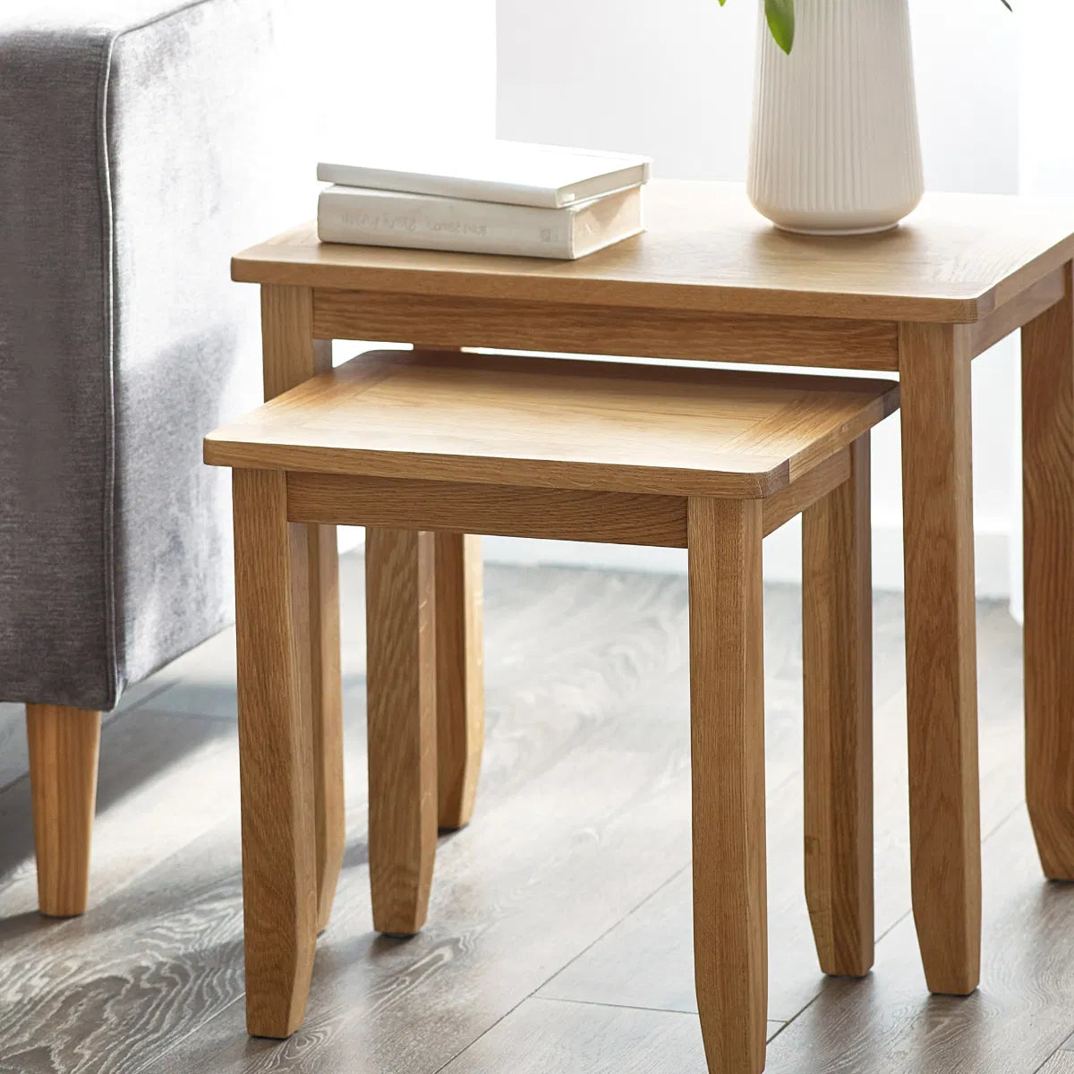 Mallory Oak Nest of Tables