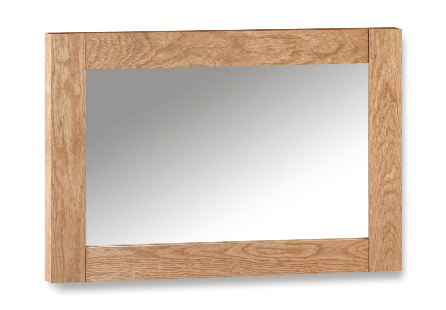 Bourton Waxed Oak Wall Mirror