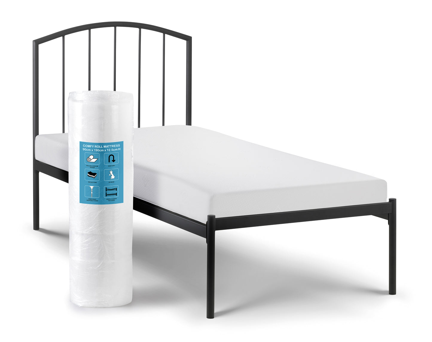 Comfort Roll 12.5cm Depth 90cm Single Mattress