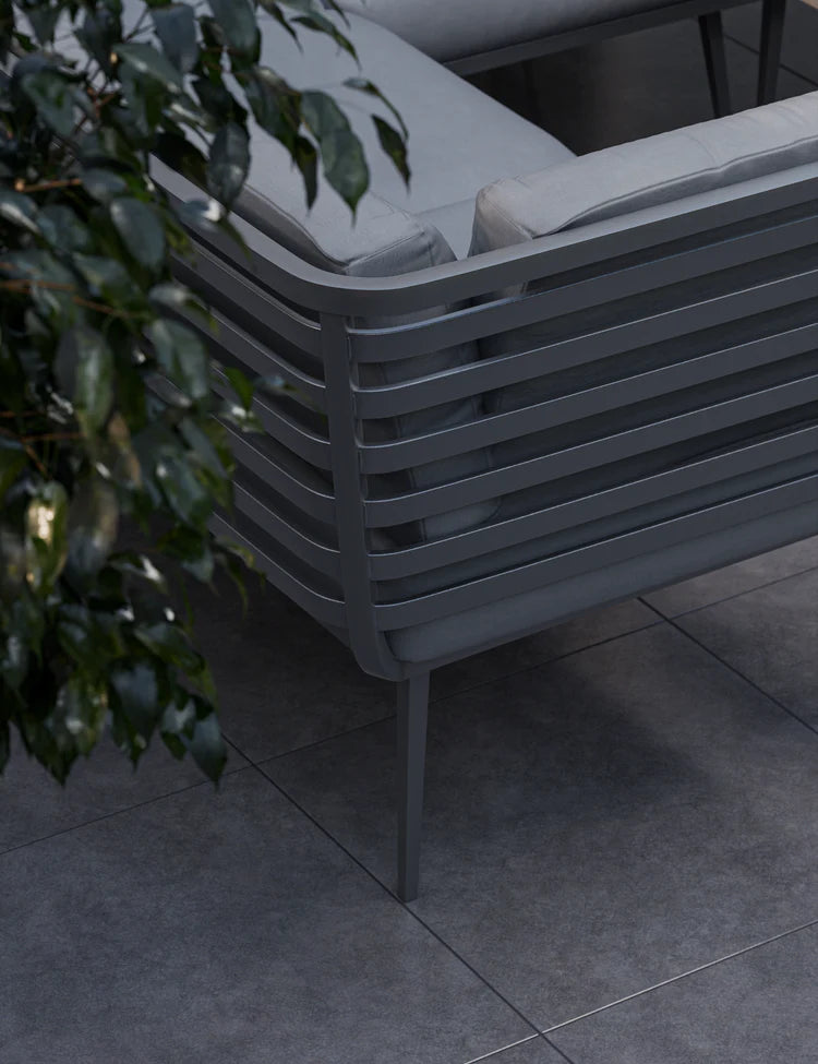 Mayfair Grey Square 10 Seater Firepit Dining set