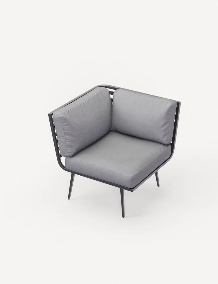 Mayfair Grey Square 10 Seater Firepit Dining set