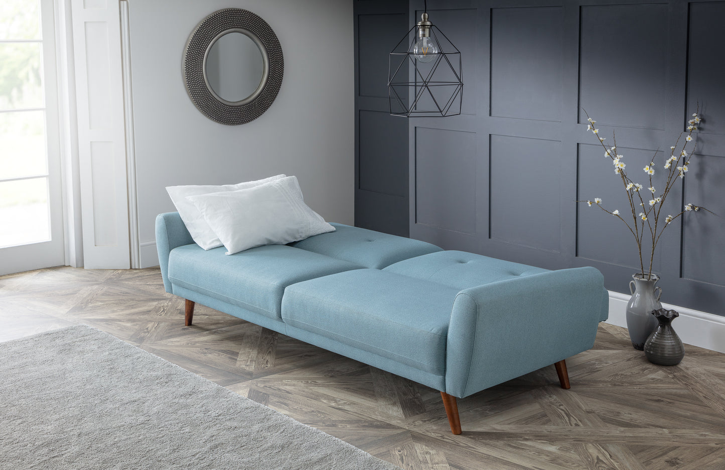 Murcia Sofa Bed Blue Linen