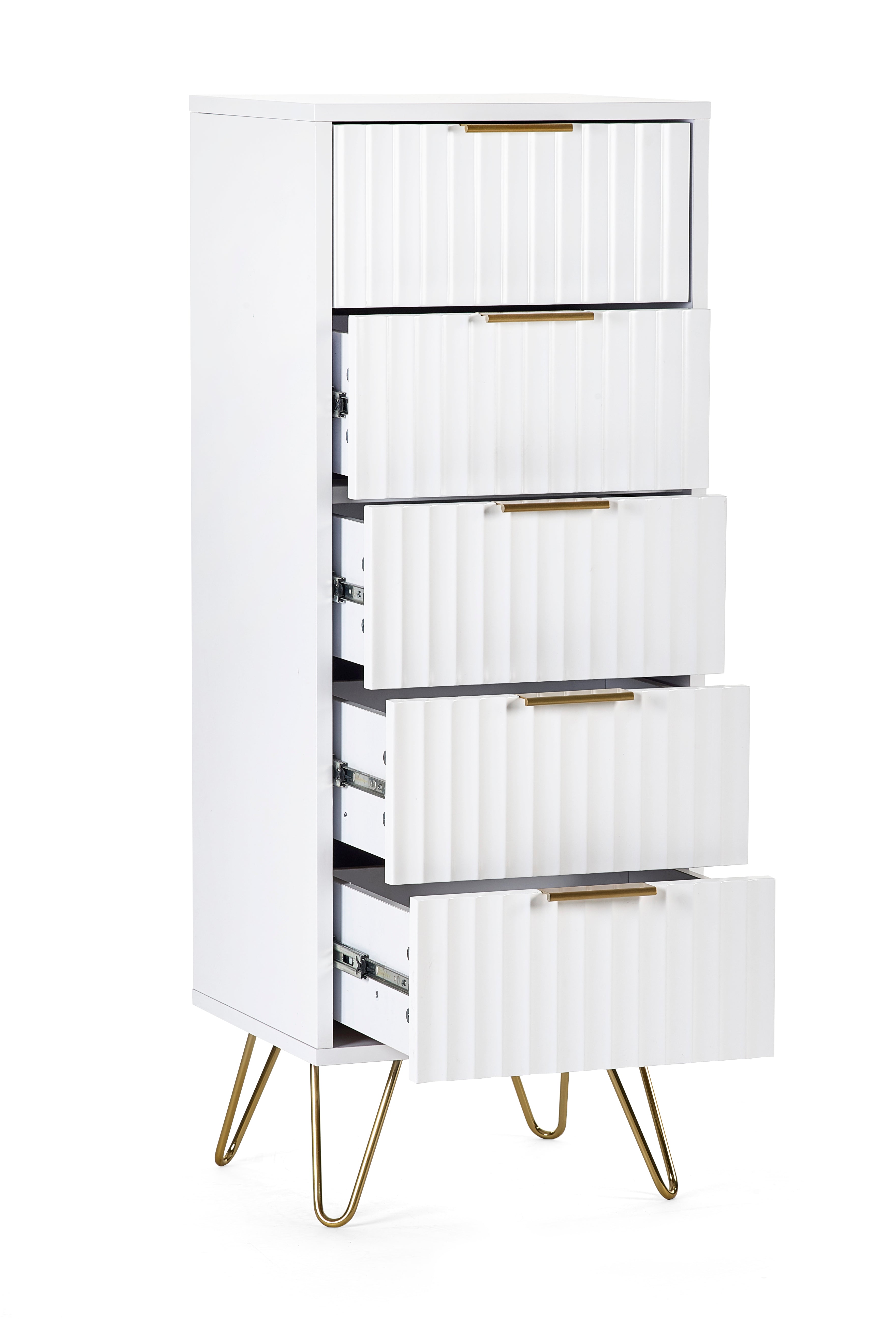 Kyoto Tall Chest of 5 Drawers