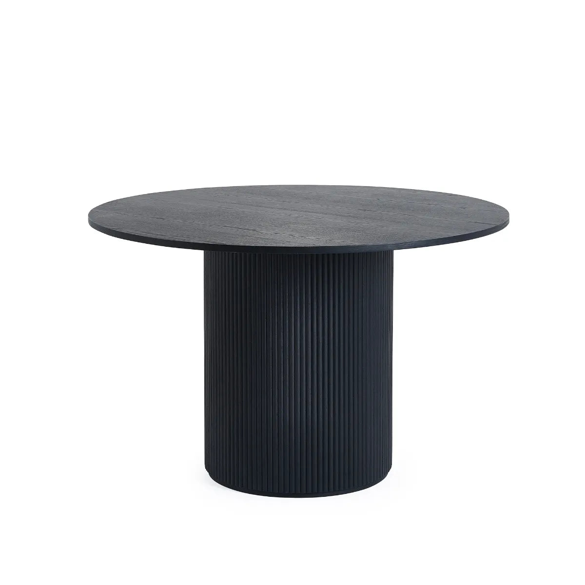 Marino Black Fluted Round Dining Table