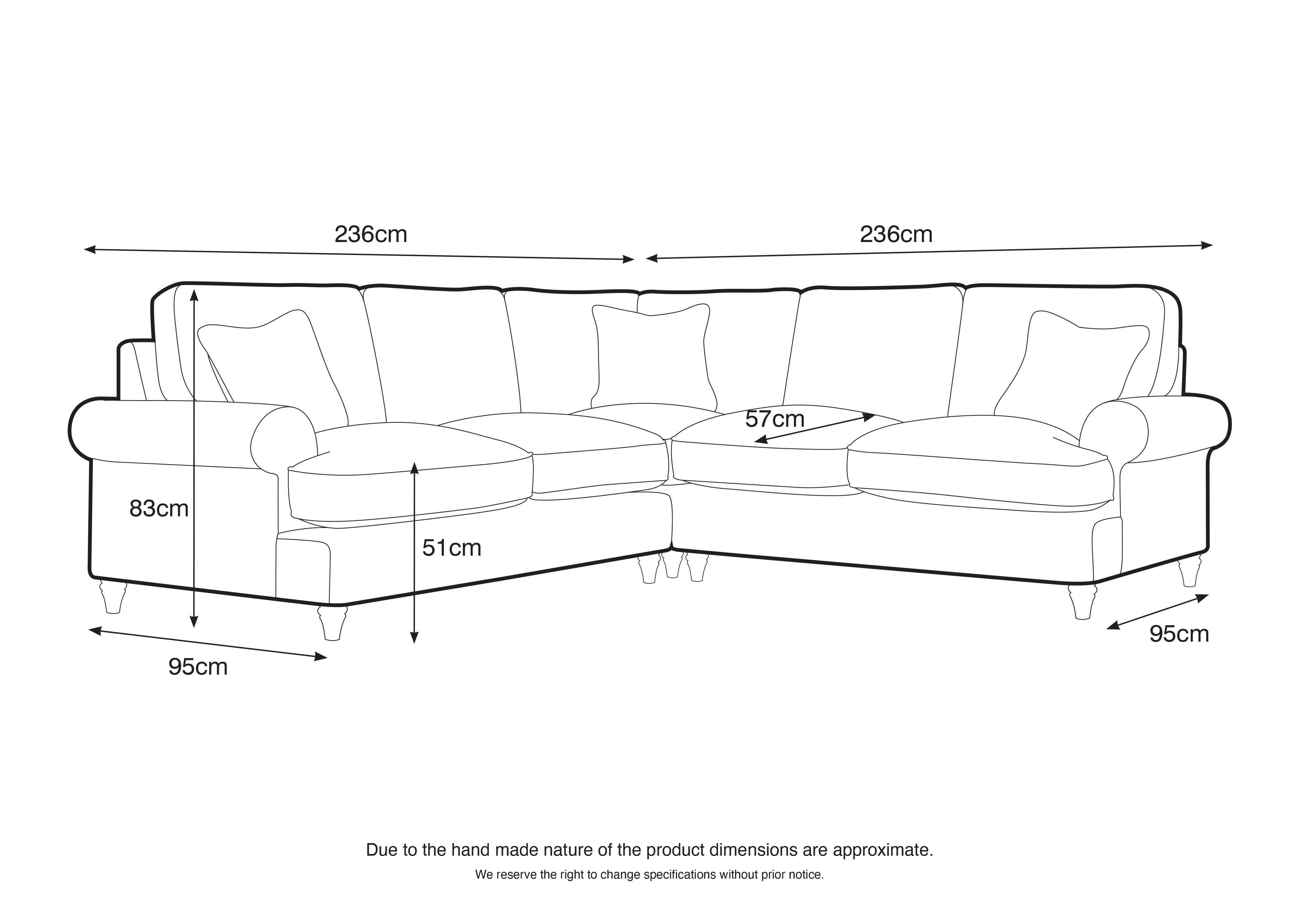 Hampshire Corner Chaise Sofa