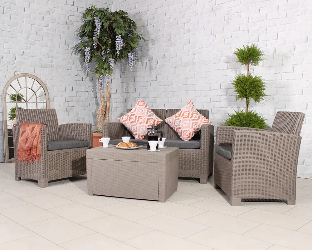 Faro Grey 4 Seater Conversation Set