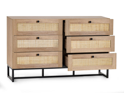 Osaka Wide Chest of Drawers Oak