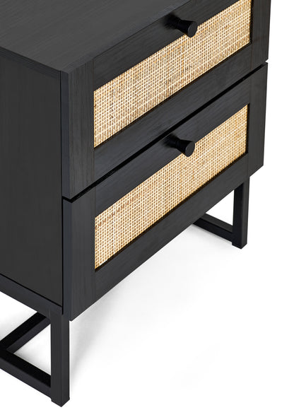 Osaka Bedside Table Black