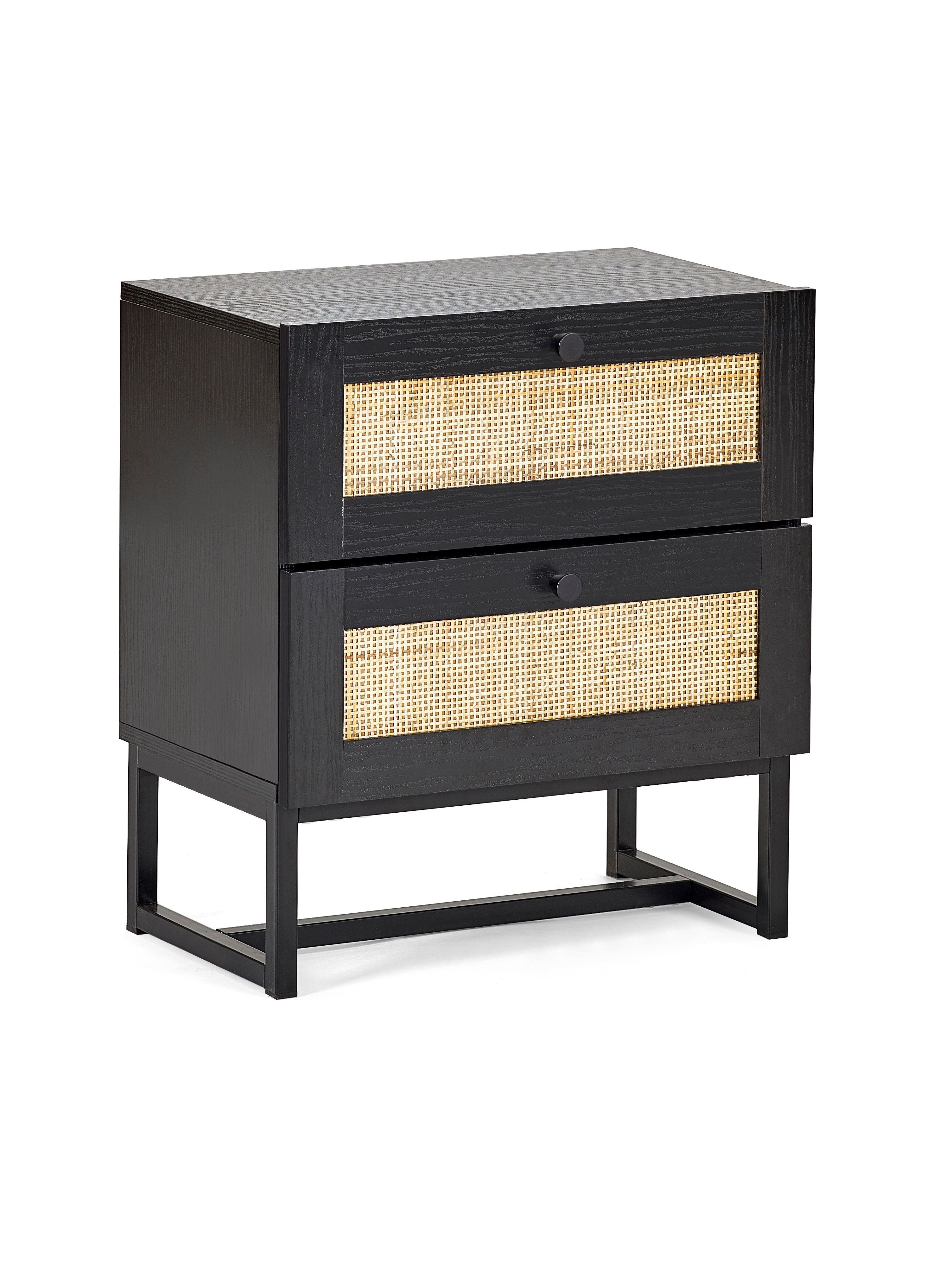 Osaka 2 Drawer Bedside Table