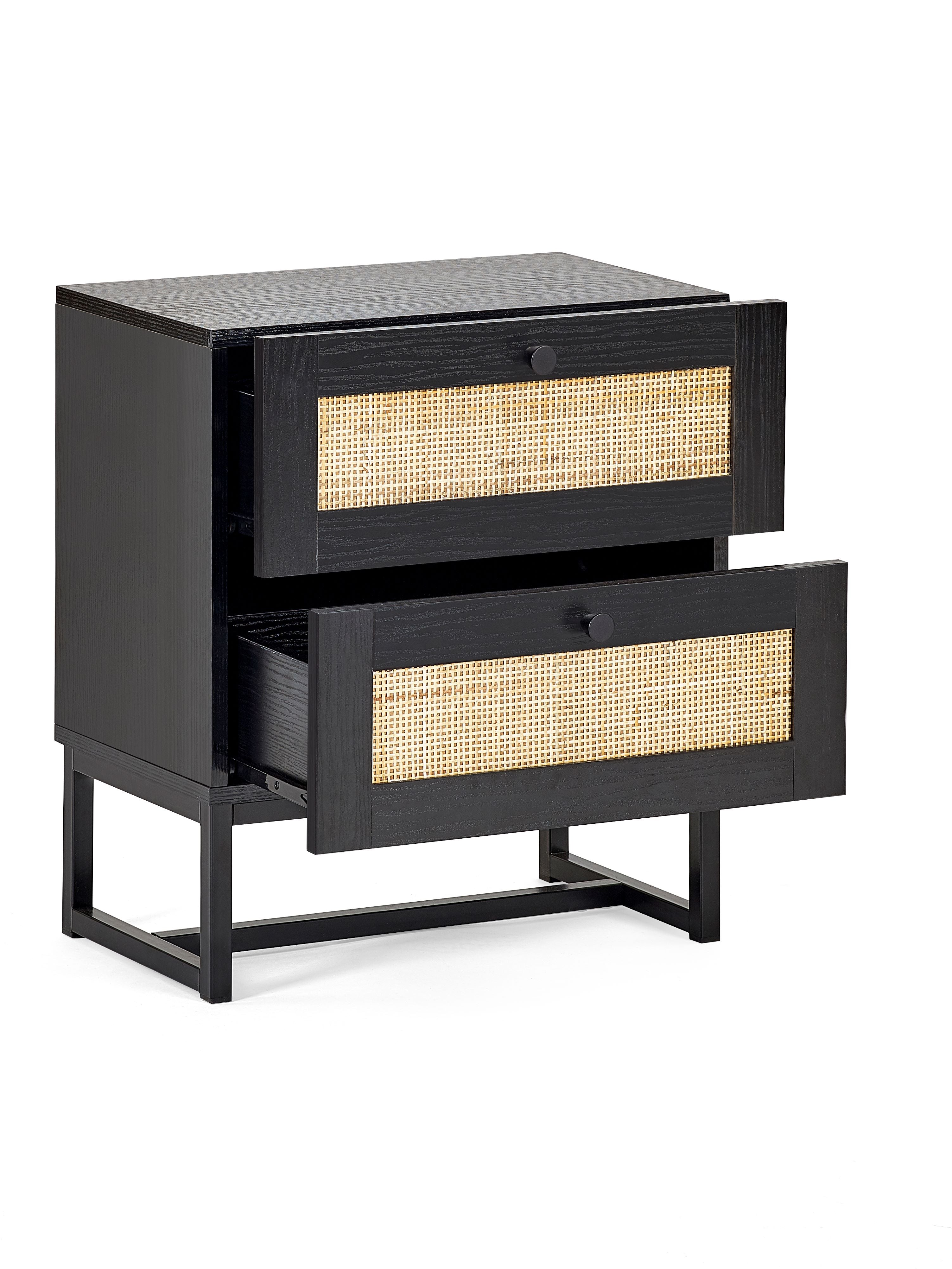 Osaka 2 Drawer Bedside Table