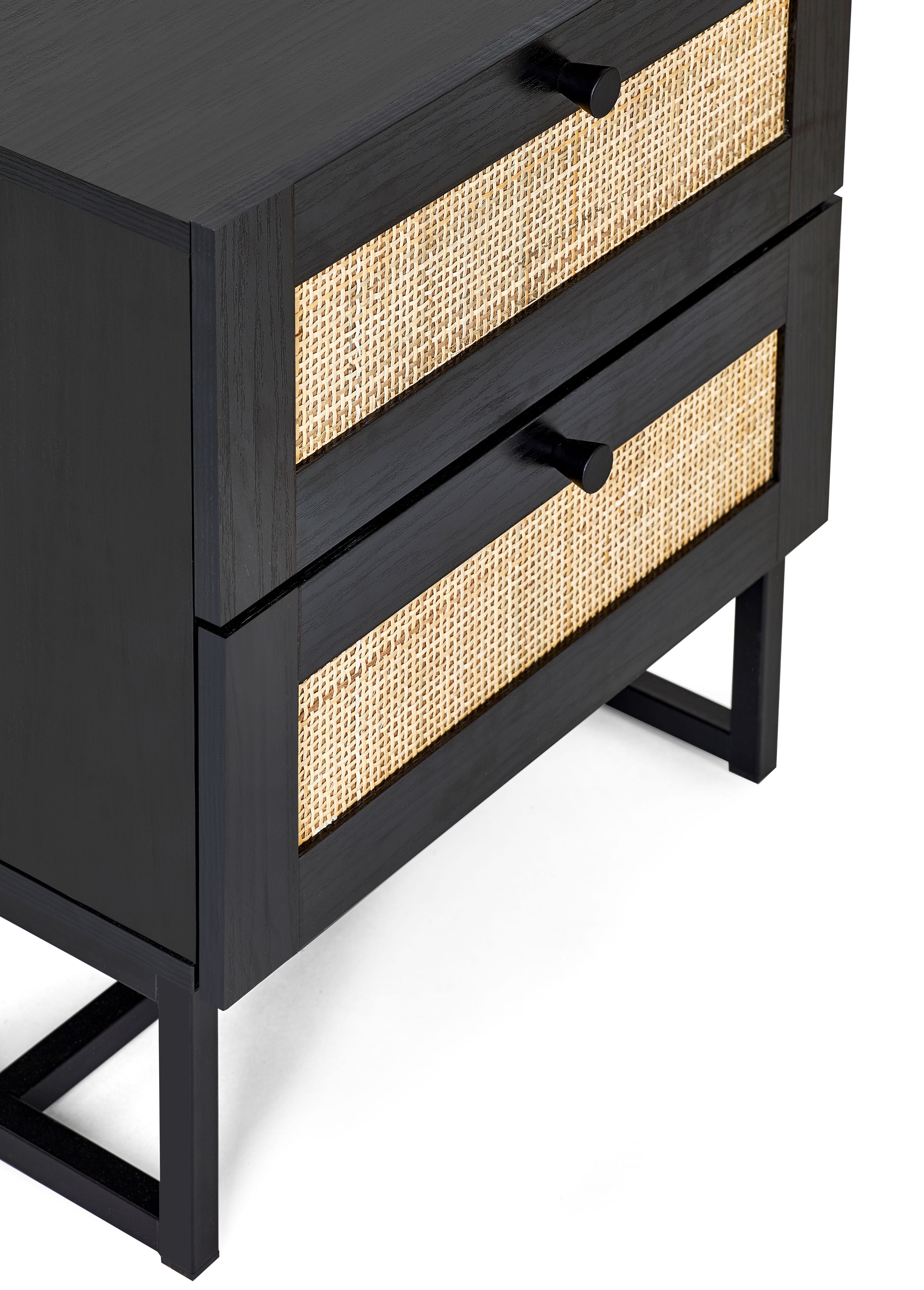Osaka 2 Drawer Bedside Table