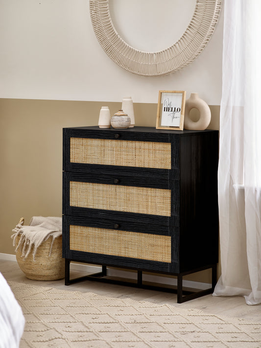 Osaka Chest of Drawers Black