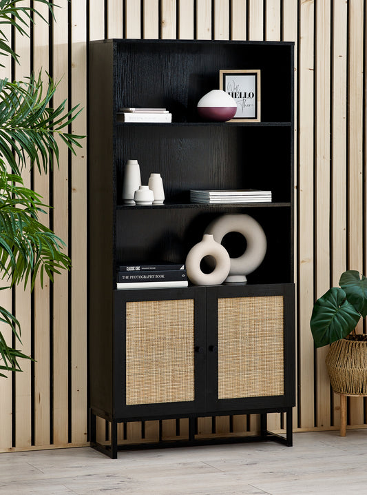 Osaka Tall Bookcase Black