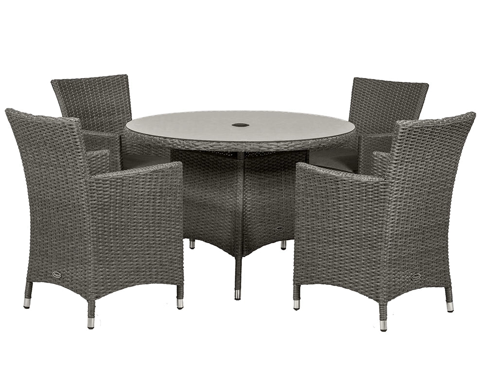 Paris 4 Seater Dining Carver Set