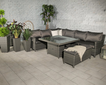 Paris 8 Seater Square Corner Dining Set