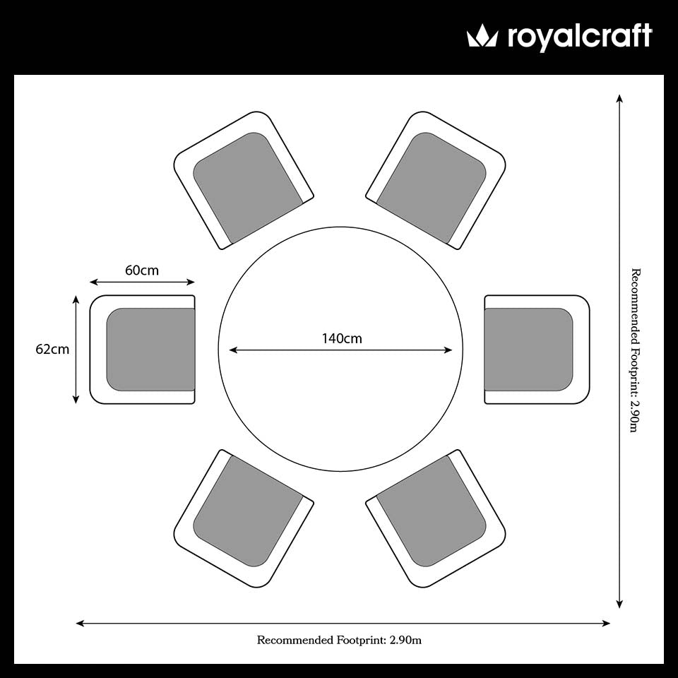 Paris 6 Seater Carver Dining Set