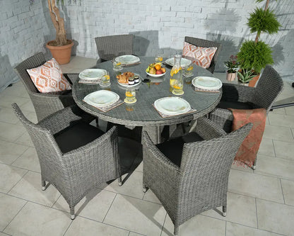 Paris 6 Seater Carver Dining Set