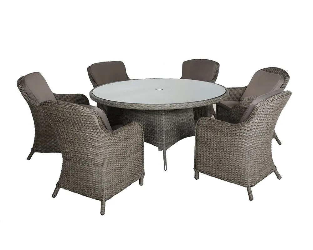 Paris 6 Seater Carver Dining Set