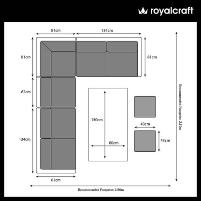 Paris Deluxe Modular Corner Dining Set